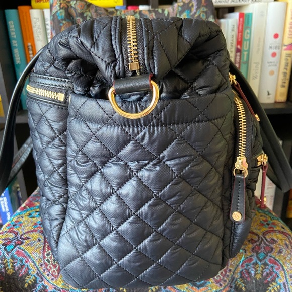 🌸SOLD🌸 MZ Wallace Crosby Traveler in Black Oxford with GHW - Super Rare! - Picture 7 of 12